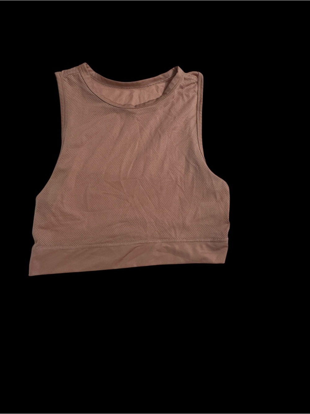 Nike Women's Mesh High-Neck Crop Tank - Rose Taupe